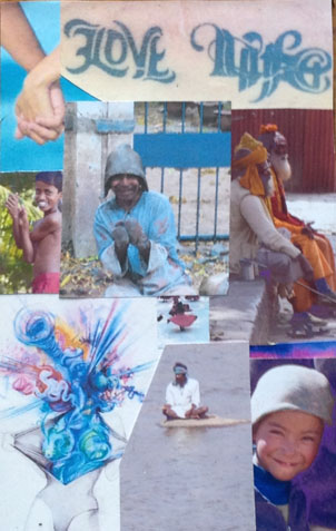Soul card "Love Life" by Nirodha features a collage of images