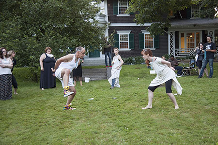 "Oh for a Muse of Fire: An Interactive Shakespeare Experience," facilitated by Christine Brubaker (MFAIA '15), Gwen Reitz (MFAIA '16), and Catharine Slusar (MFAIA' 15)