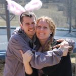 Hannah (right) and Connor, a resident of Heartbeet