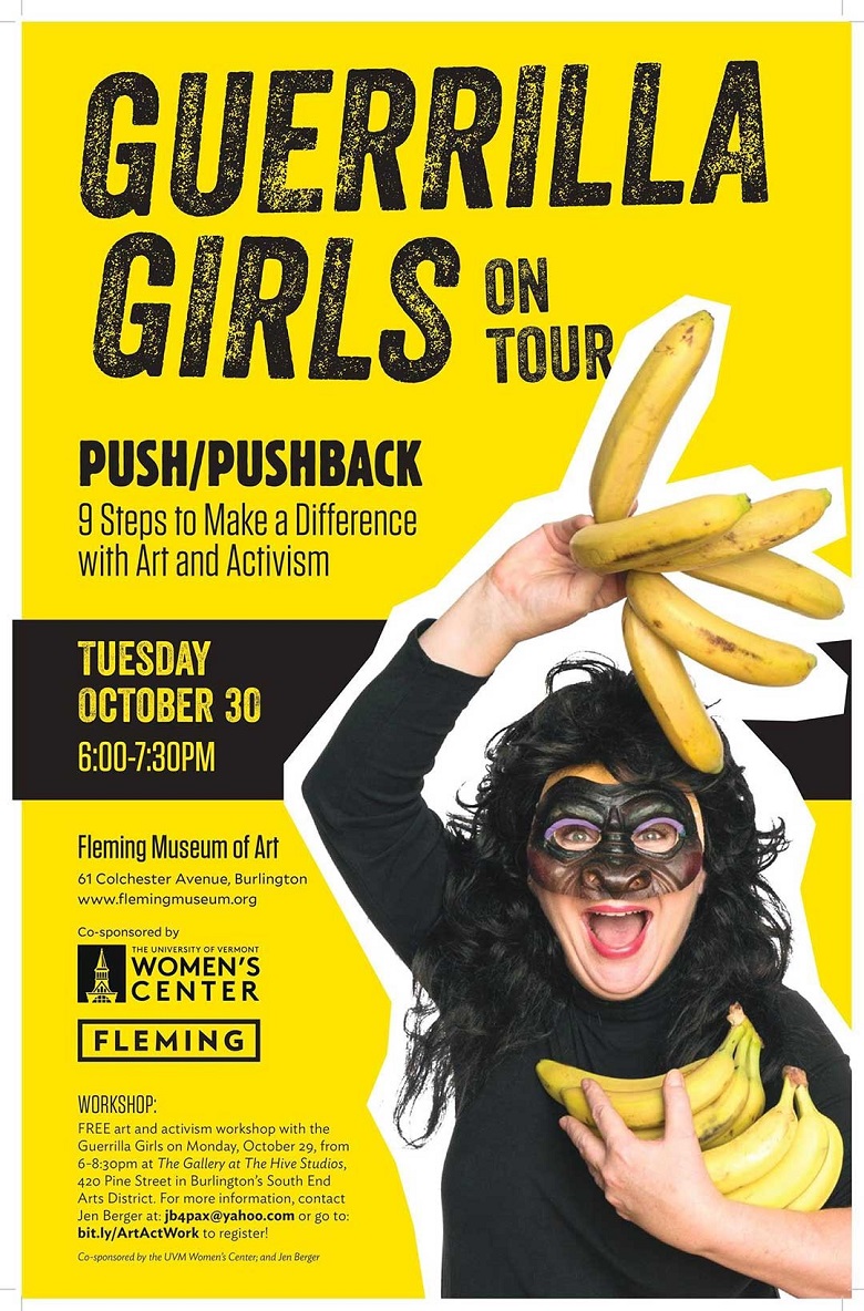 December 2018 Community News and Events, Guerrilla Girls on Tour