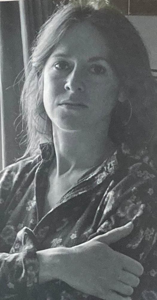 black and white portrait of Louise Glück